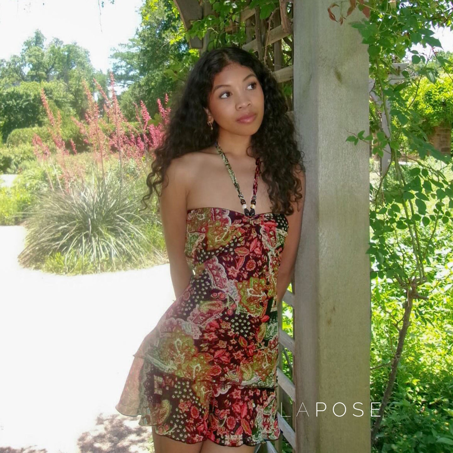 Elnora Printed Halter Mini Dress [RB0TNM0X]