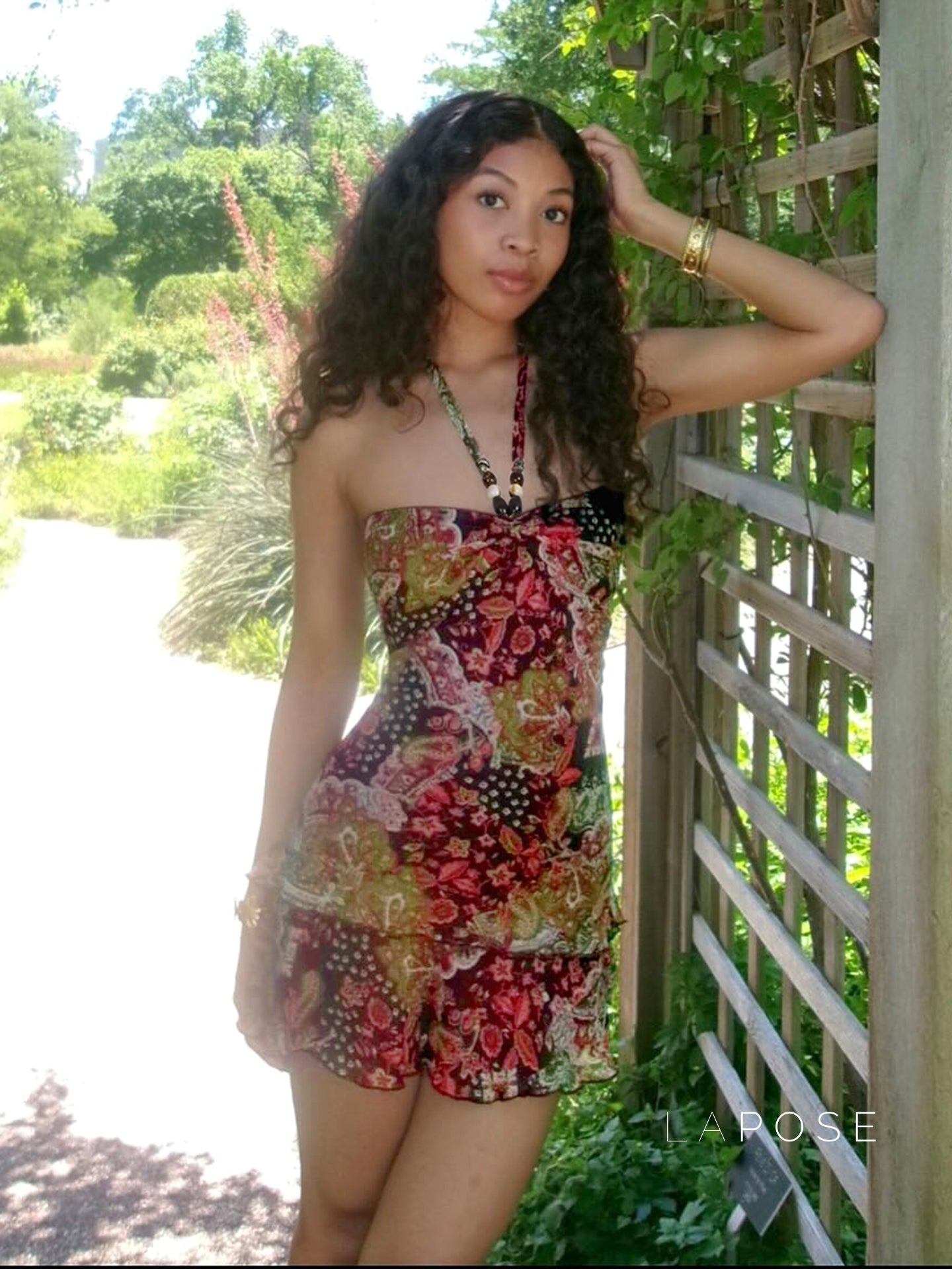 Elnora Printed Halter Mini Dress [422GI5KR]