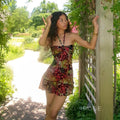 Elnora Printed Halter Mini Dress [7AZE6ZOD]