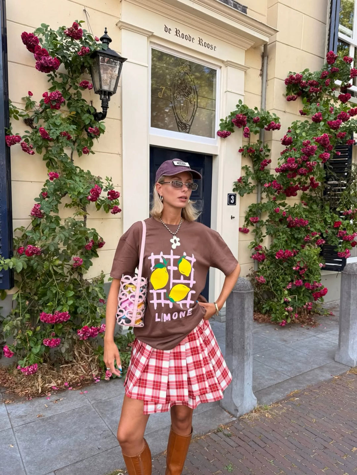 Elodie Limone Graphic Oversized T-shirt