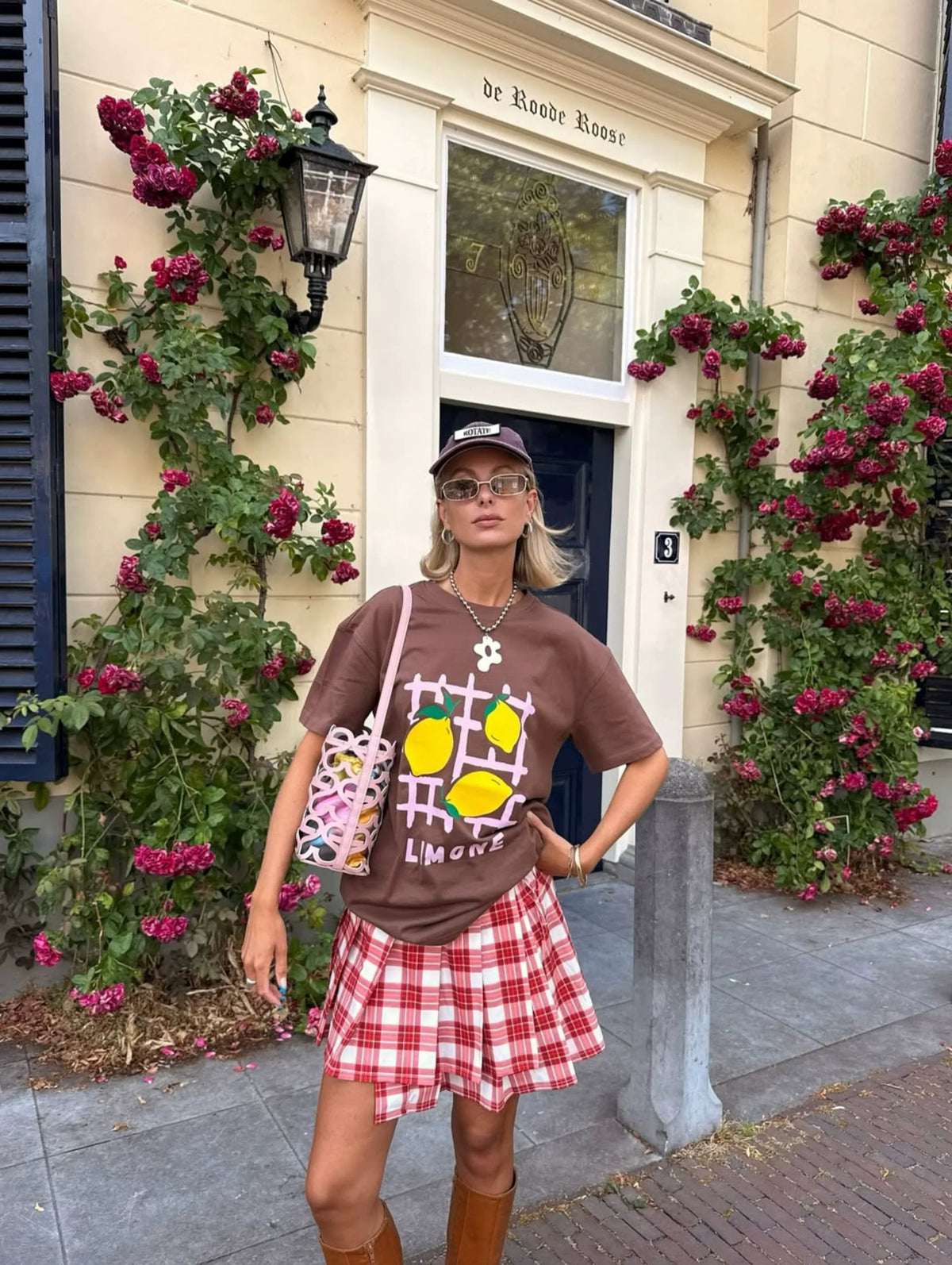 Elodie Limone Graphic Oversized T-shirt