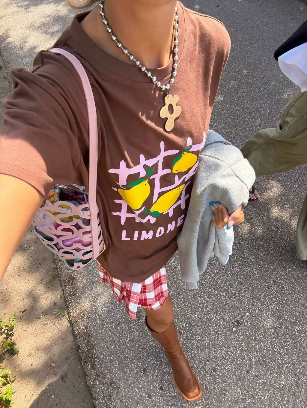 Elodie Limone Graphic Oversized T-shirt