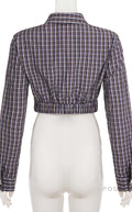 Elora Plaid Crop Skirt Set [PLTDNTP1]
