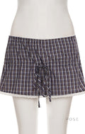 Elora Plaid Crop Skirt Set [JAGTZJAV]