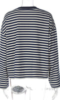 Elva Contrast Stripe Long Sleeve Top [0I7IBLRH]