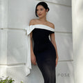 Elyanna Off Shoulder Bow Maxi Dress [AAC9JGYP]