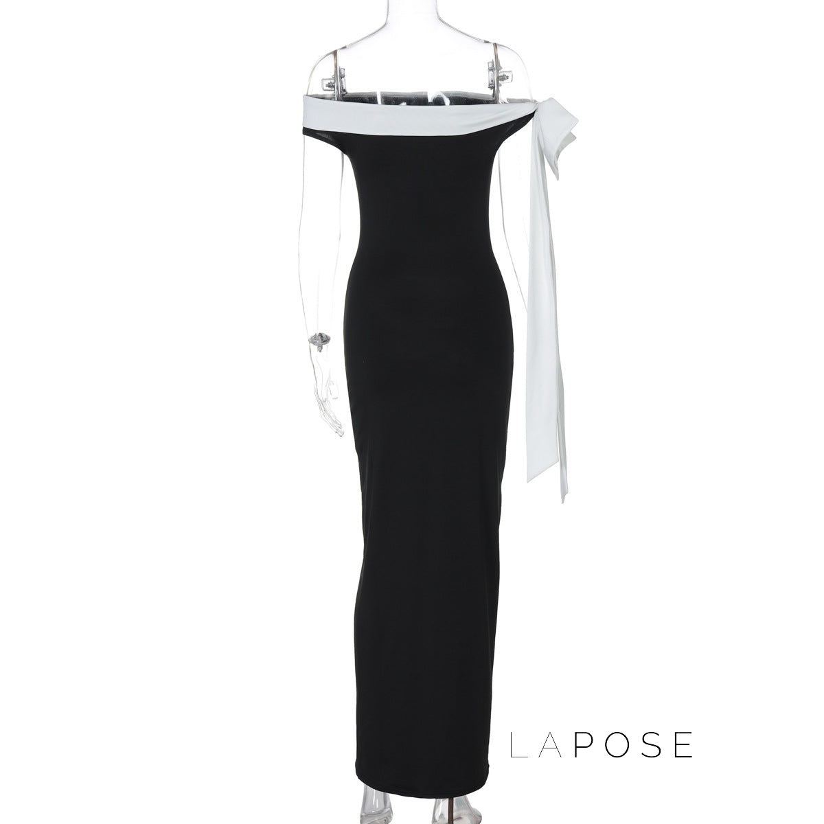 Elyanna Off Shoulder Bow Maxi Dress [AXWKI5TN]