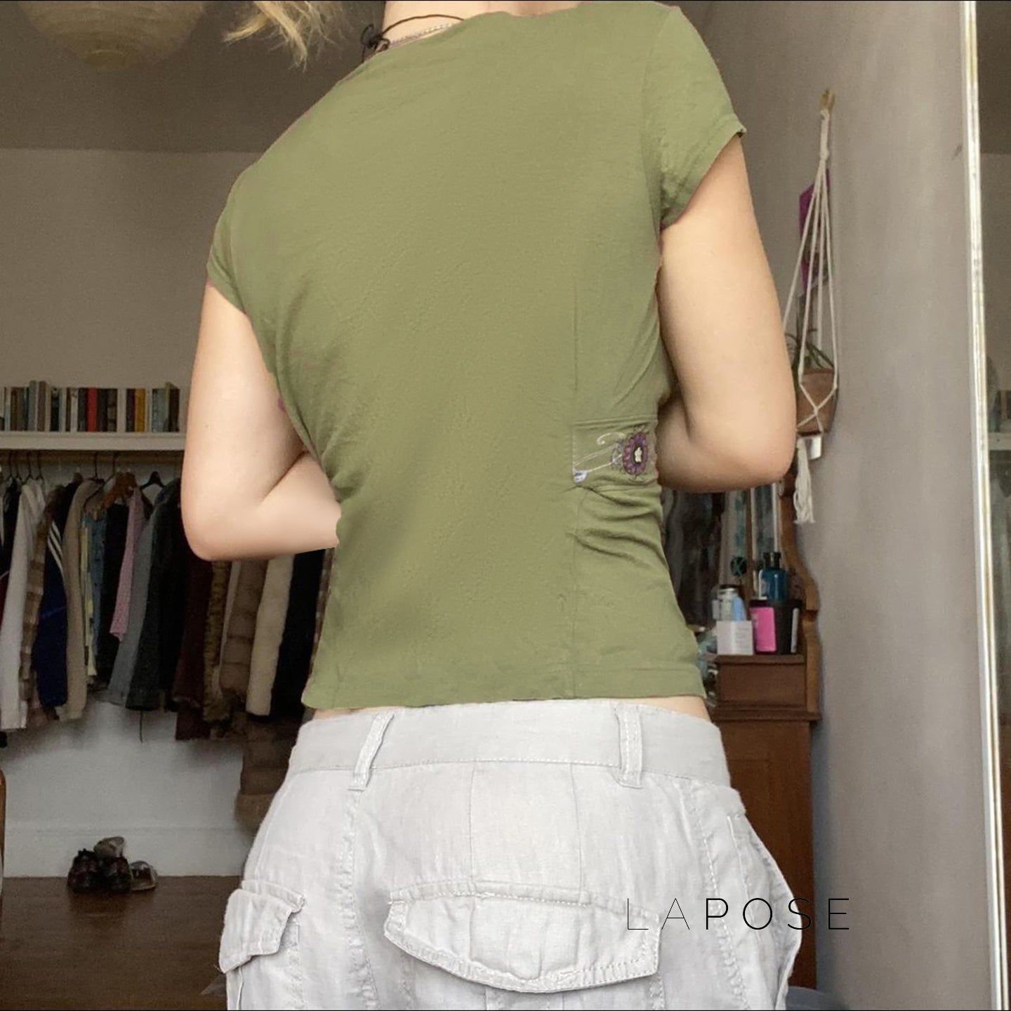 Elyzabeth Floral V-Neck Top [4ZGKIFKC]