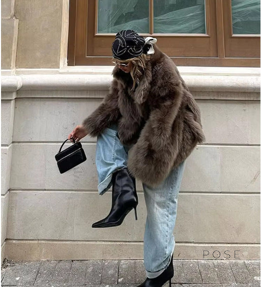 Eman Plush Faux Fur Jacket [BDA4CQB7]