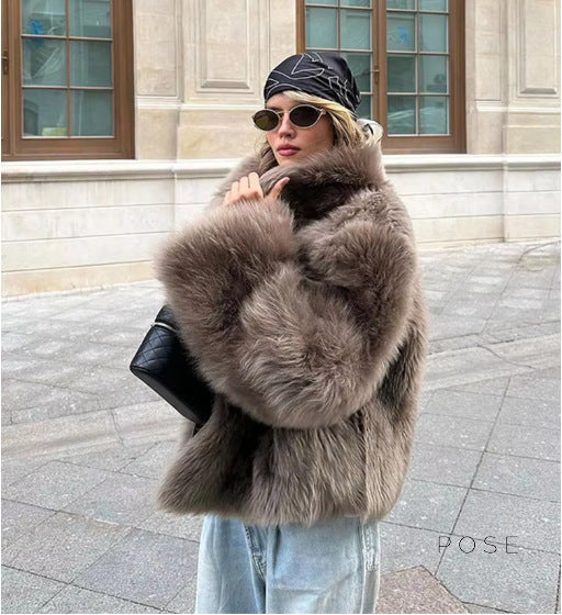 Eman Plush Faux Fur Jacket [RNYPJFJB]