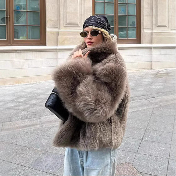 Eman Plush Faux Fur Jacket [NFGGBG5M]