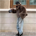 Eman Plush Faux Fur Jacket [NLZOMGKV]