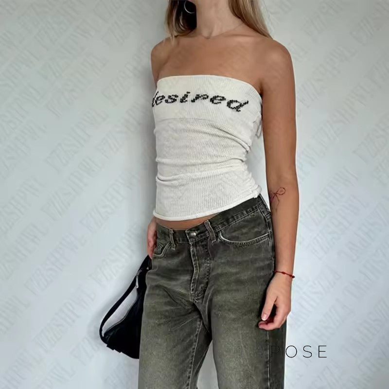 Emani Striped Asymmetric Crop Top [VQ3VJ2JZ]