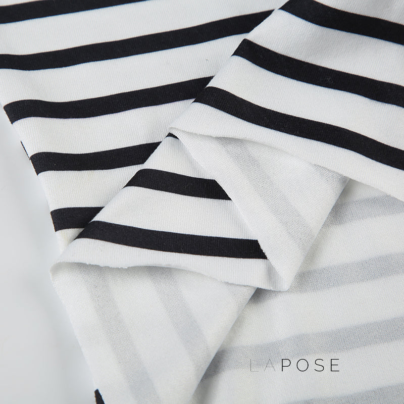 Emberlee Striped Square Neck Crop Top [WE25WJC6]