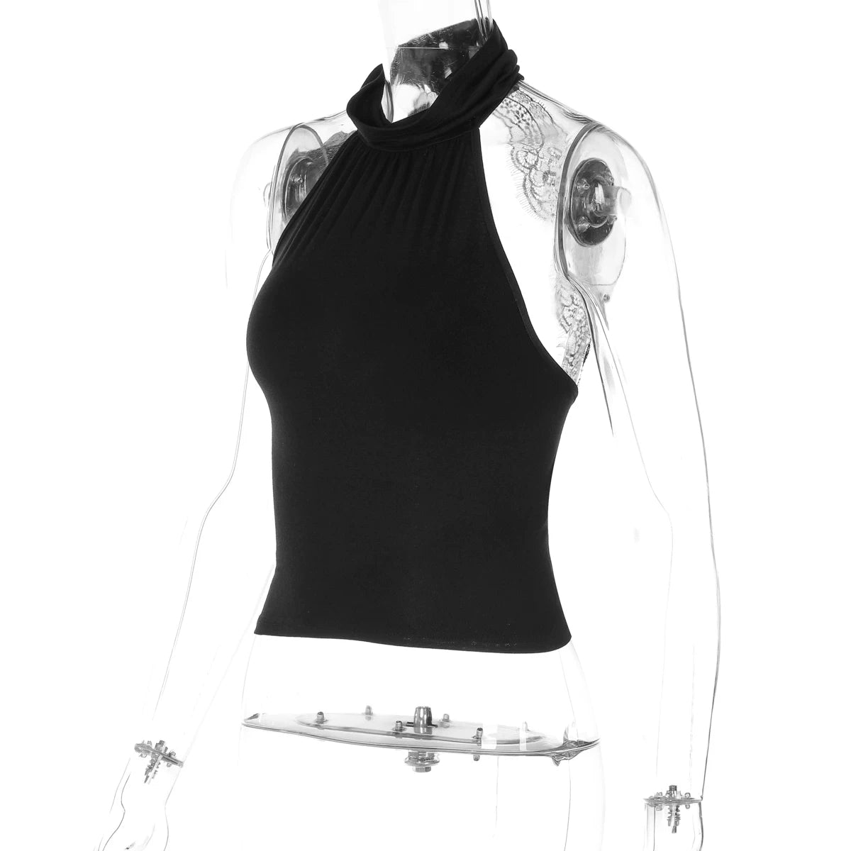 LaPose - Emeli Lace Backless Halter Top