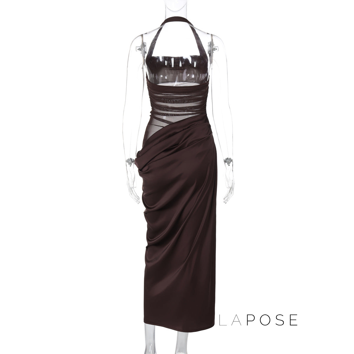 Emi Pleated Halter Maxi Dress [8G699IXM]