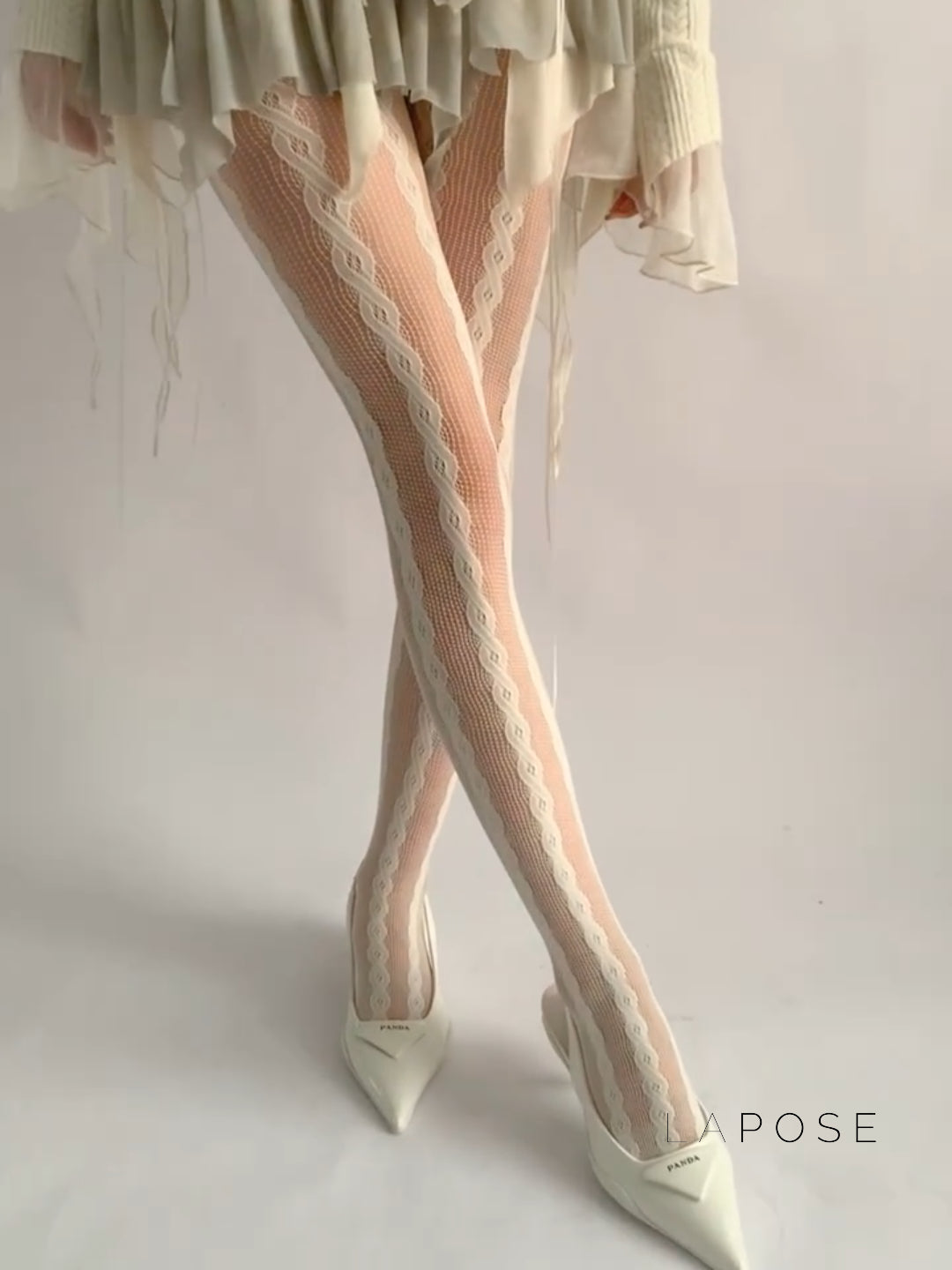 Emileigh Mesh Cable Tights [CEV56XA3]