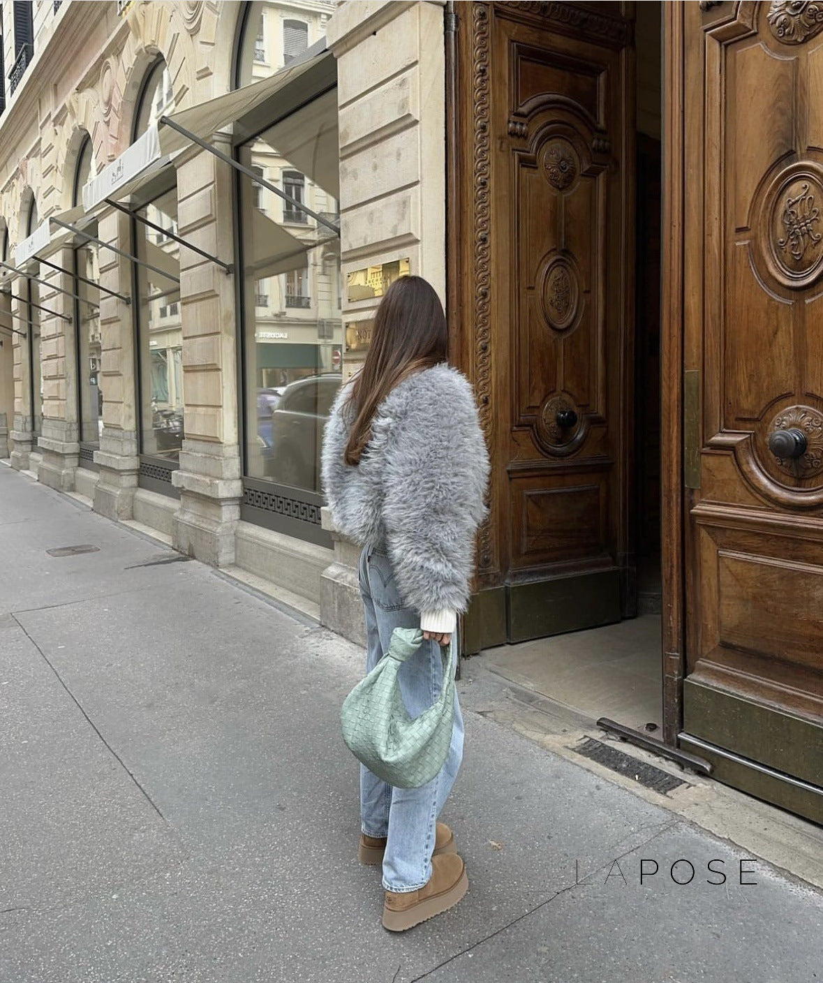 Emily Faux Fur Jacket [INSVSUVB]