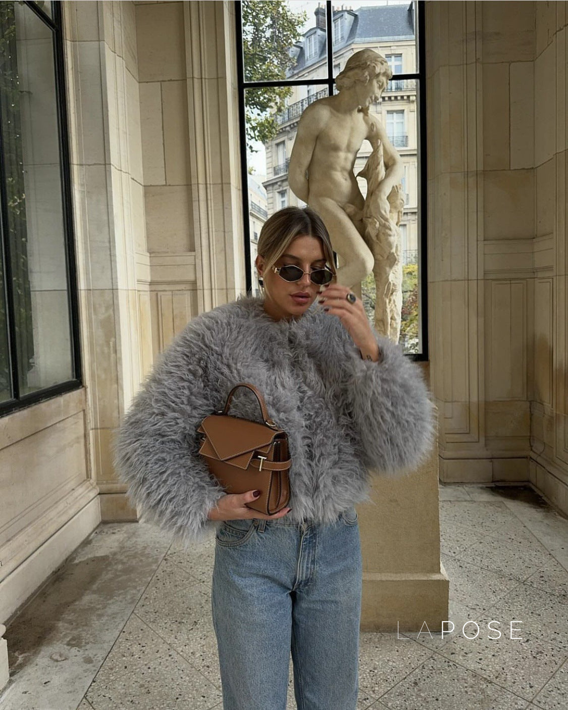 Emily Faux Fur Jacket [OTV8NDEV]