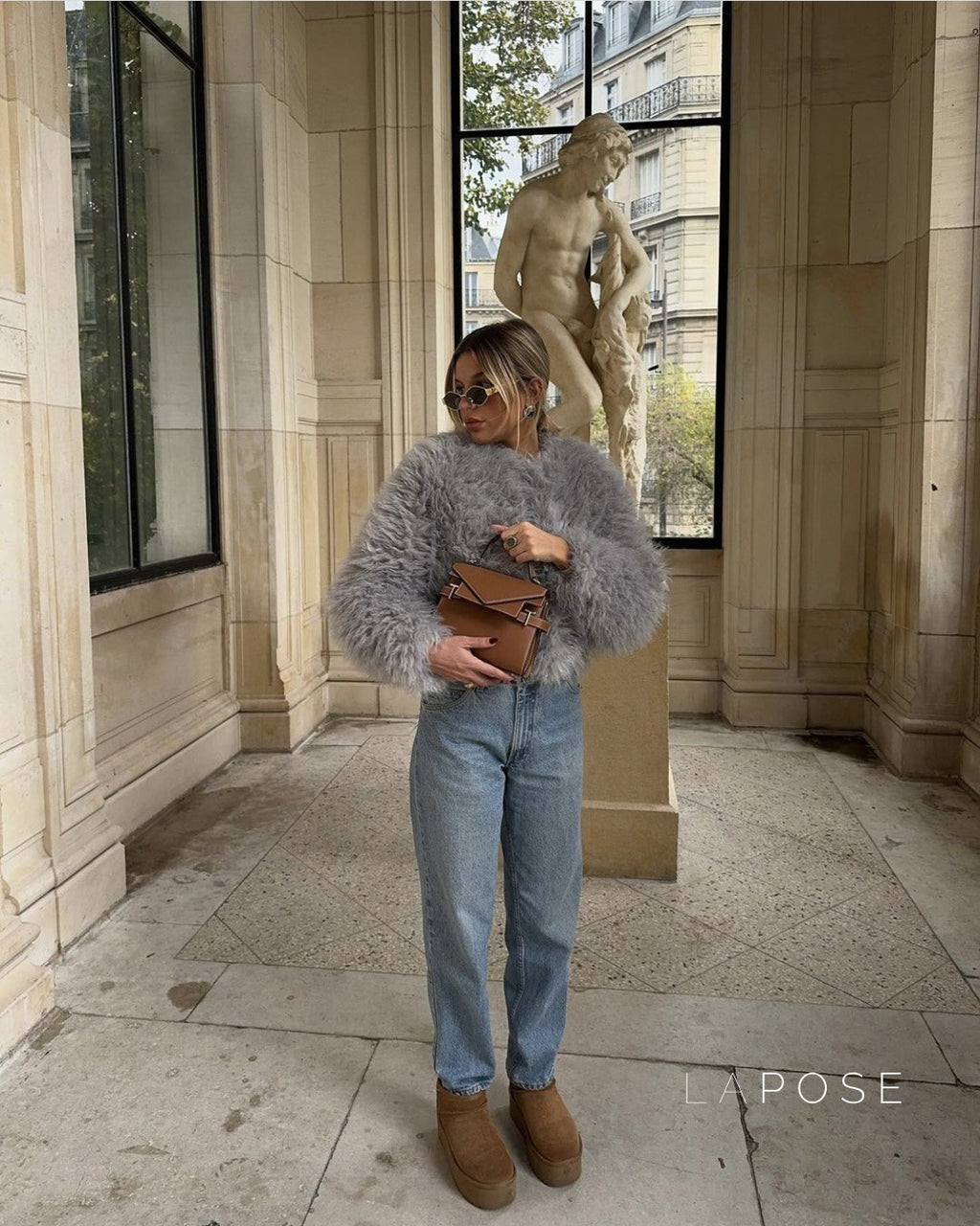 Emily Faux Fur Jacket [SZLVQSEK]