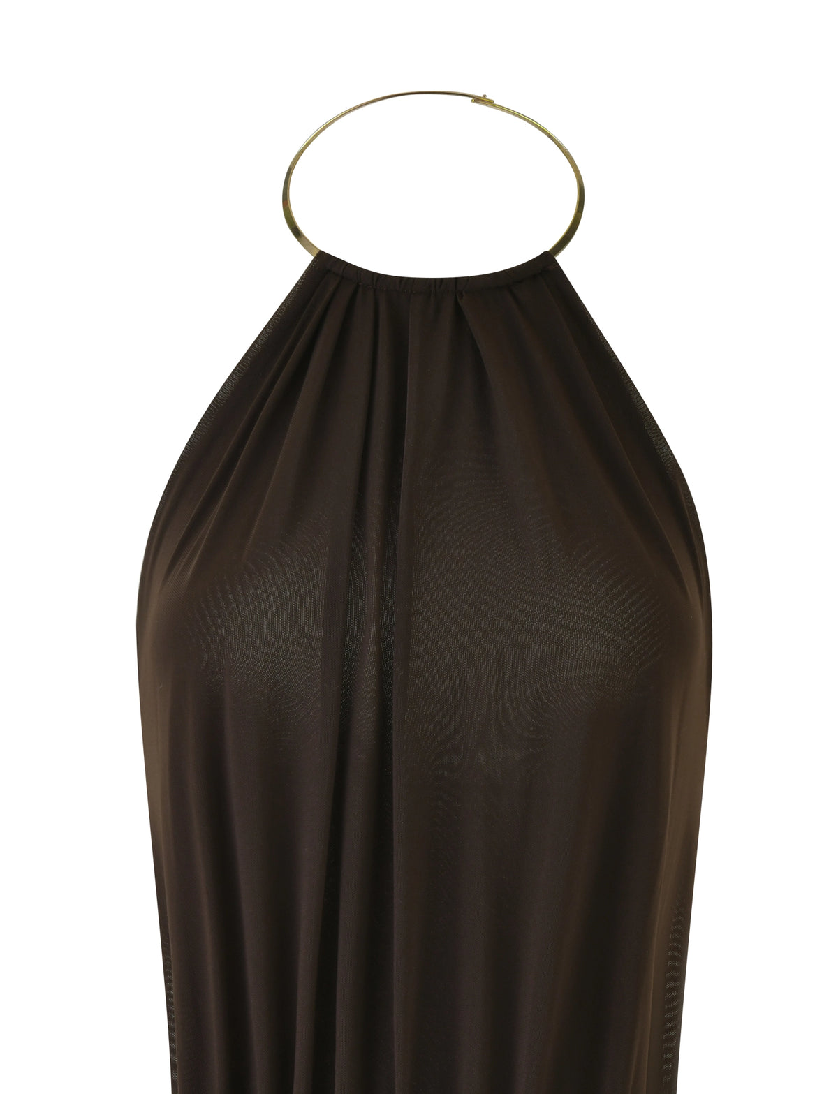 LaPose Emmalee Gold Detail Mini Dress - Brown
