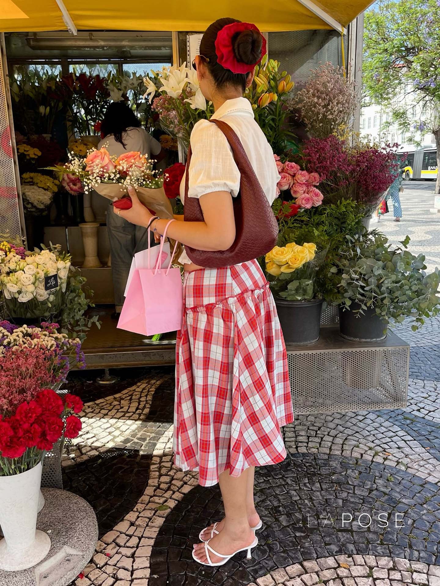 Emmarie Gingham A-Line Skirt [EOCYV80A]