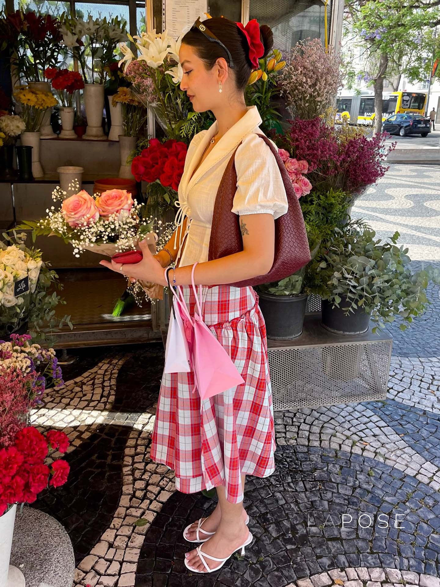 Emmarie Gingham A-Line Skirt [8PW2IYMX]