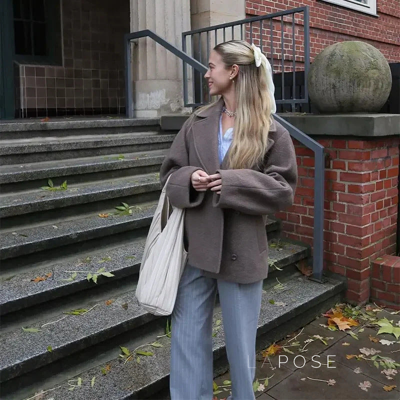 Emmersyn Double-Breasted Lapel Coat [BTS8ZBVZ]
