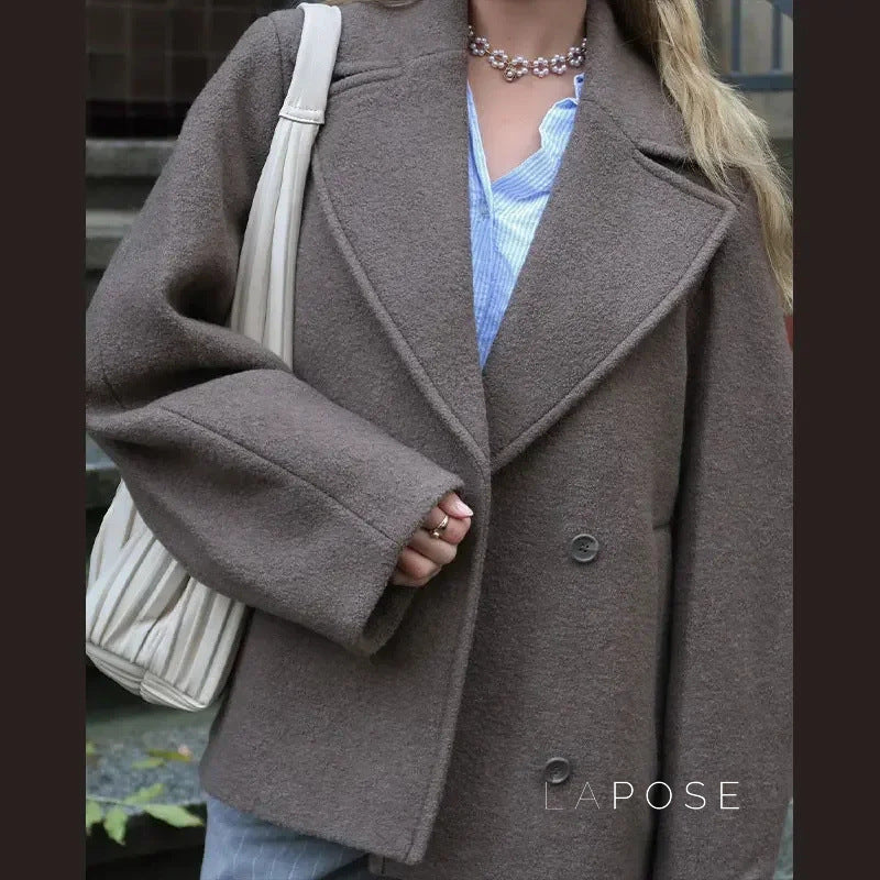 Emmersyn Double-Breasted Lapel Coat [G89BYRTP]