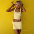 Emorie Square Neck Short Set [AWCJXGGB]