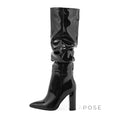 Emree Patent Block Heel Boots [KIUTSJT6]