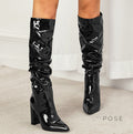 Emree Patent Block Heel Boots [BMOHF0P8]