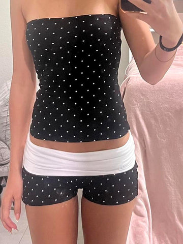 Emryn Polka Dot Short Set [VACHMR67]