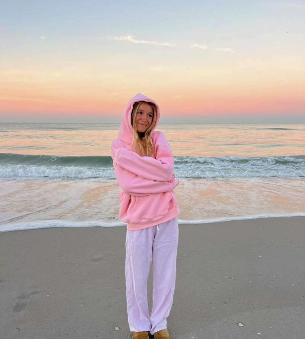 Estrella Waves Graphic Oversized Hoodie