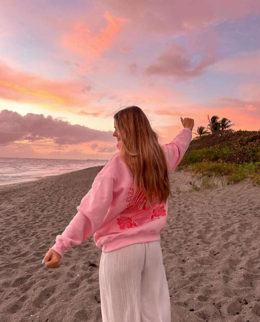 Estrella Waves Graphic Oversized Hoodie