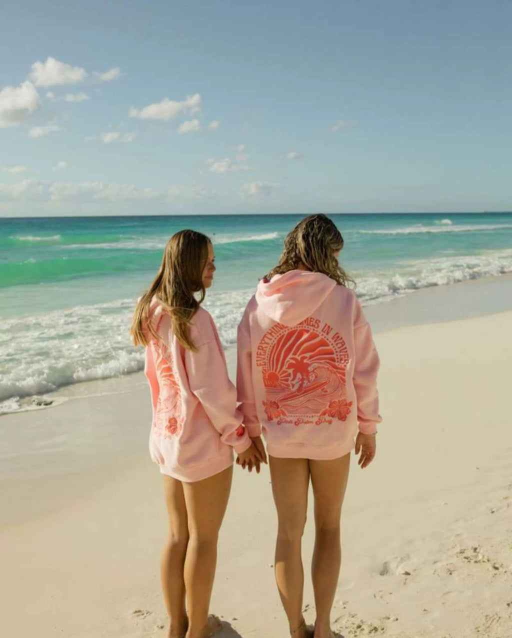 Estrella Waves Graphic Oversized Hoodie