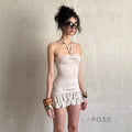 Evanna Tiered Halter Skirt Set [KS4FKIPW]