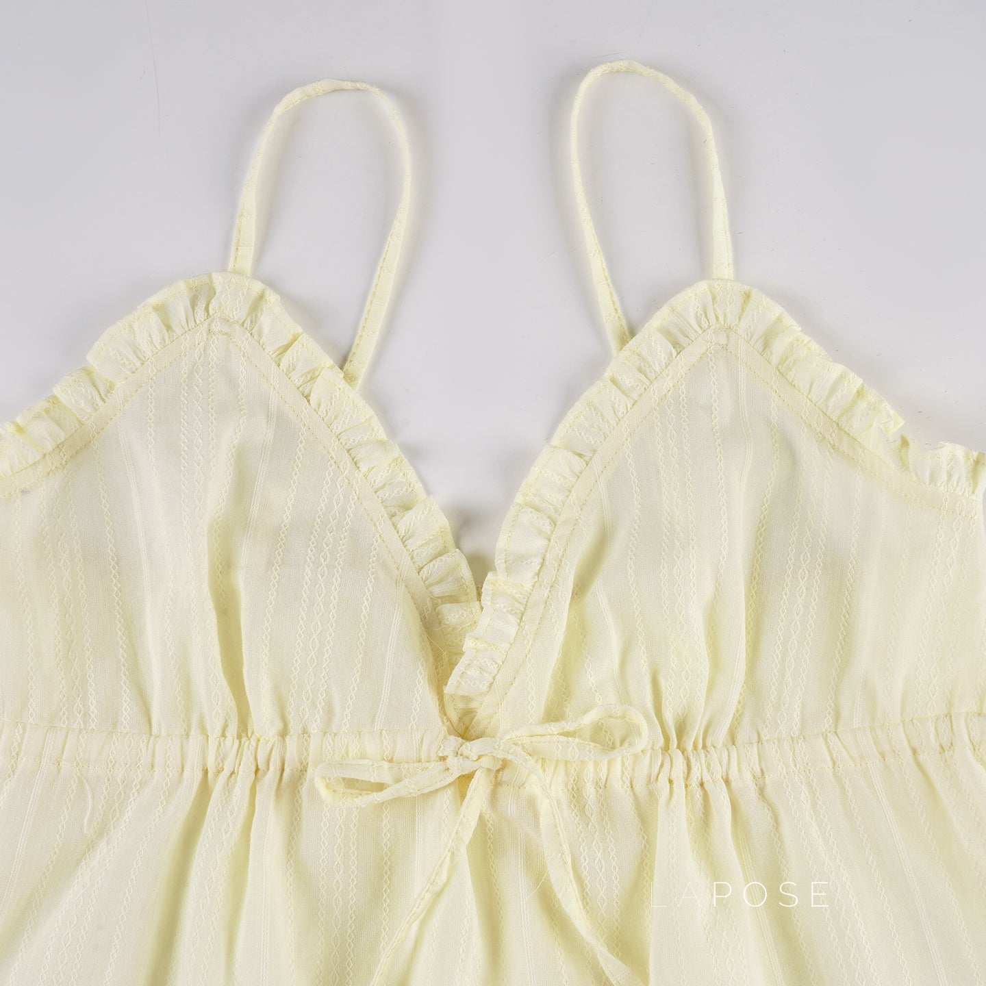 Evelia Bow Ruffle Cami Top