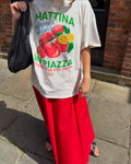 Evelin Retro Fruit Graphic T-Shirt