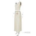 Everett One-Shoulder Pleated Skirt Set [7HLF6SZW]