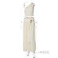 Everett One-Shoulder Pleated Skirt Set [E6Z125WZ]