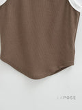 Evianna Ribbed Cropped Vest [WFKYW6W8]