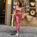 Evianna Strapless Printed Maxi Dress [KS3HUGIC]