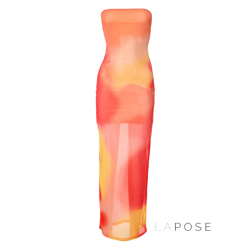 Evianna Strapless Printed Maxi Dress [DYQU4LWD]