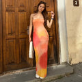 Evianna Strapless Printed Maxi Dress [2KFFQSM6]