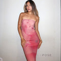Evianna Strapless Printed Maxi Dress [A8PF5LZX]