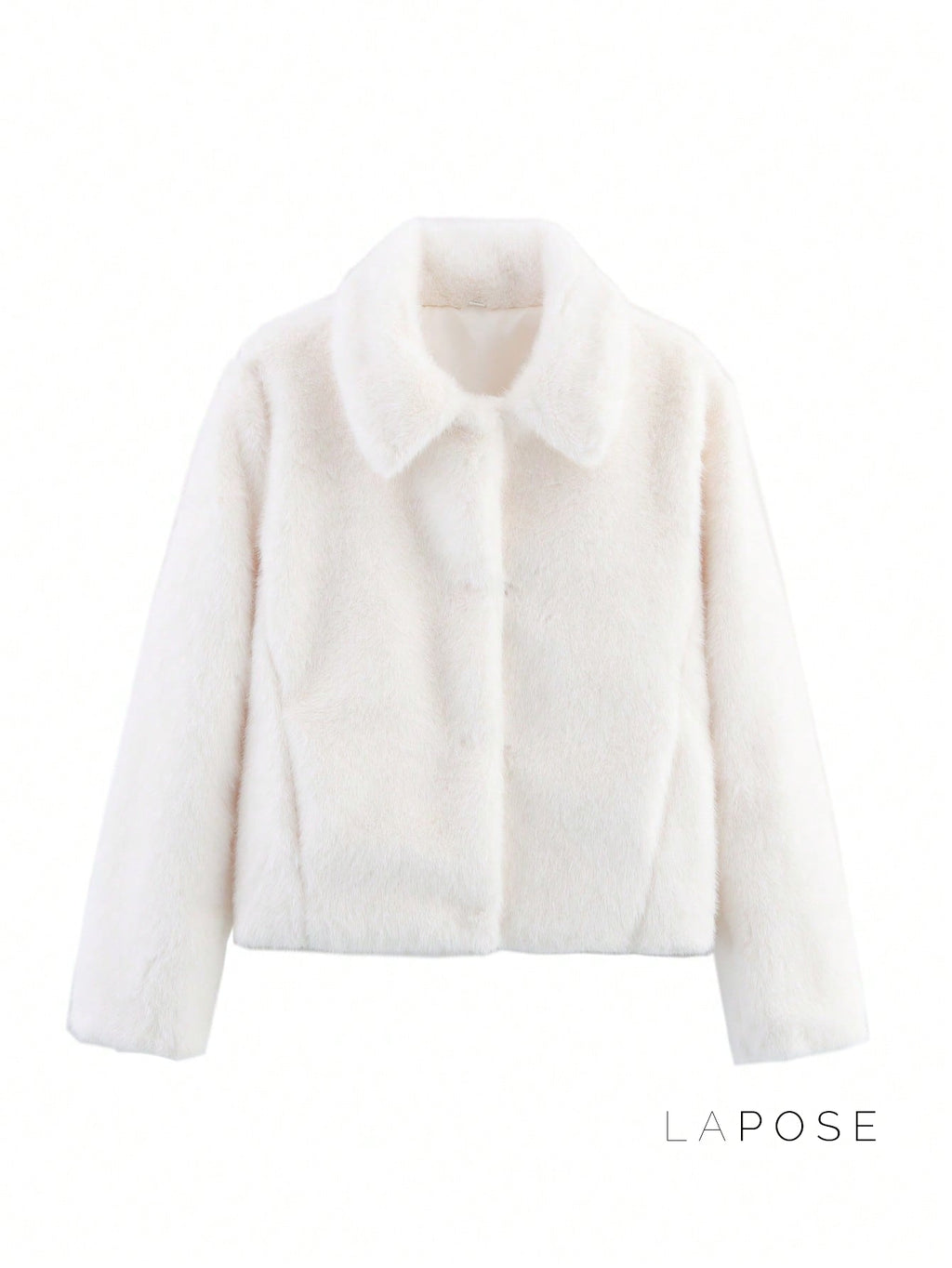 Ezmae Cropped Faux Fur Lapel Jacket [DEXCE1R6]