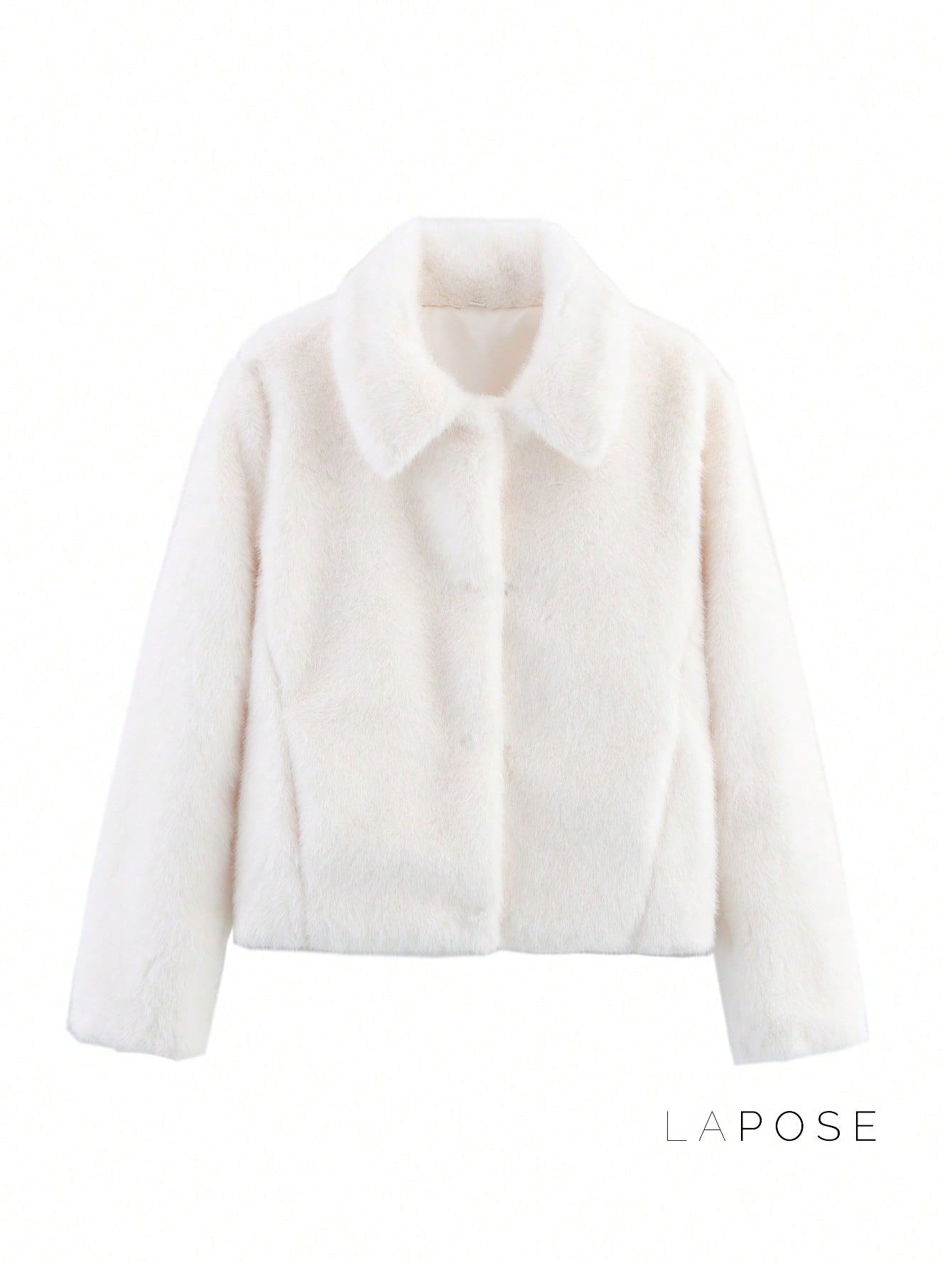 Ezmae Cropped Faux Fur Lapel Jacket [DEXCE1R6]
