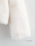 Ezmae Cropped Faux Fur Lapel Jacket [I56EK0HO]