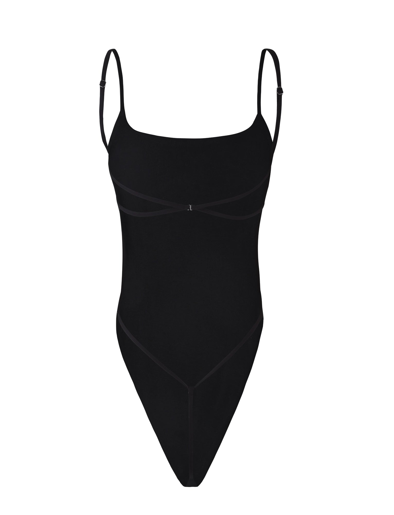 LaPose Fabiola Figure-Hugging Scooped Bodysuit